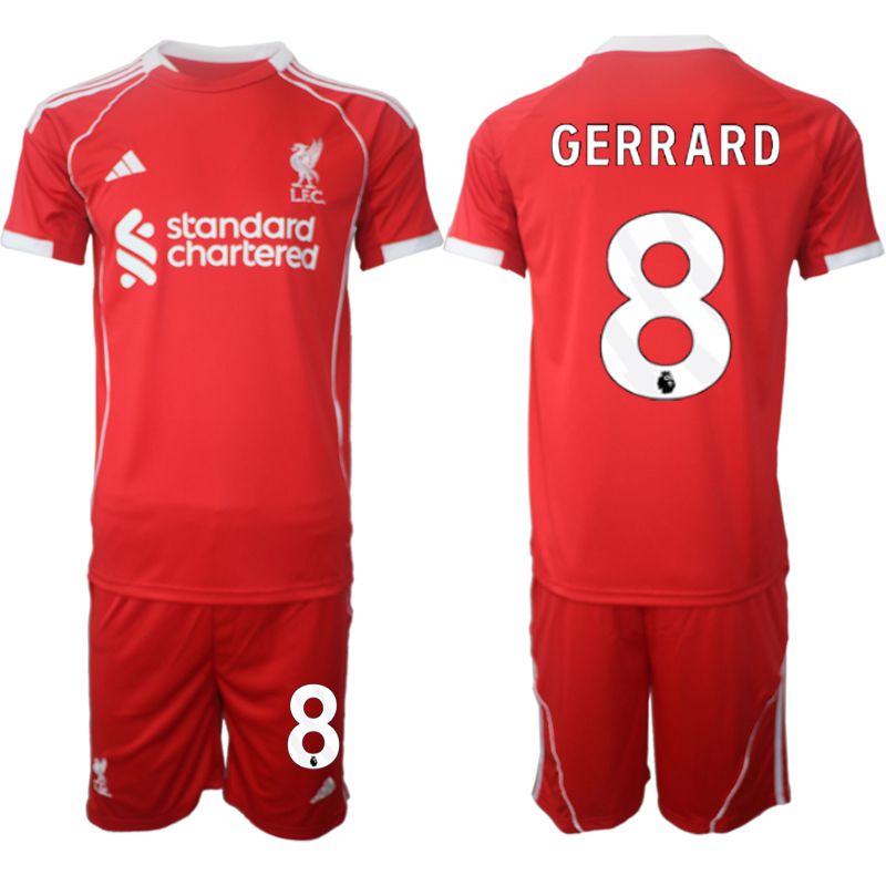 Men 2025-2026 Season Club Liverpool home red 8 Soccer Jersey